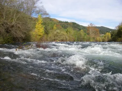 Confluence entre l'Arre et l'Hérault.